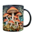 thumbnail image 2 of Magic Mushrooms Mug Ceramic Cup Multifunctional Drinkware for Home Office Gym Outdoor Use Novelty Design Plant Lover Gifts Unique Drinking Vessel for Coffee Tea Beverages, 2 of 8