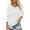 White, variant on EDFBUYKRS Women's and Women's Plus Softsculpt Quarter Zip Long Sleeve Top, Sizes M