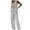 Grey, variant on Fgnfyis Womens Elegant Solid Color Suit Vest Tank Cardigan Pockets Tops Wide Leg Pants Suit Women's Trousers Suit Beige M