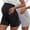 Black/Light Gray, variant on Yawrut 2 Pack Ladies' Comfortable High Waist Support Abdominal Side Pocket Pregnant Yoga Shorts