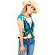 thumbnail image 1 of BLUSA DE MUJER DE MANGA CORTA DISEÑO UNICO ESTAMPADO UNITALLA, 1 of 5