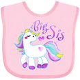 thumbnail image 3 of Inktastic Big Sis unicorn Girls Baby Bib, 3 of 4