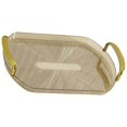 thumbnail image 2 of Serving Tray with Golden Handles Cosmetics Tray Desktop Decorative Tray Decorative for Meals,Snacks Light Brown, 2 of 7