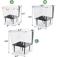 thumbnail image 3 of Samhe 3 Pack Self Watering Plant Pots, 5/4.1/2.7 inch Clear Plastic Planters with Deep Reservoir for Indoor & Outdoor Plants, 3 of 9