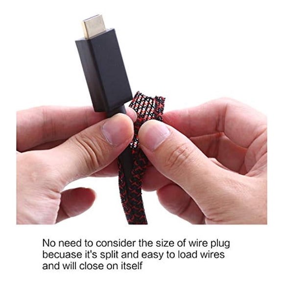 Alex Tech - Protector de cable de 25 pies a 1/4 pulgadas, funda para c