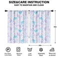 thumbnail image 2 of Funny Window Curtains for Kids Room - 42Wx63H Inch 2 Panels, Rod Pocket Colorful Cartoon Dolphins Patterns for Boys Bedroom Decor Preschool Classroom Curtains Playroom Living Room Window Drapes, 2 of 5