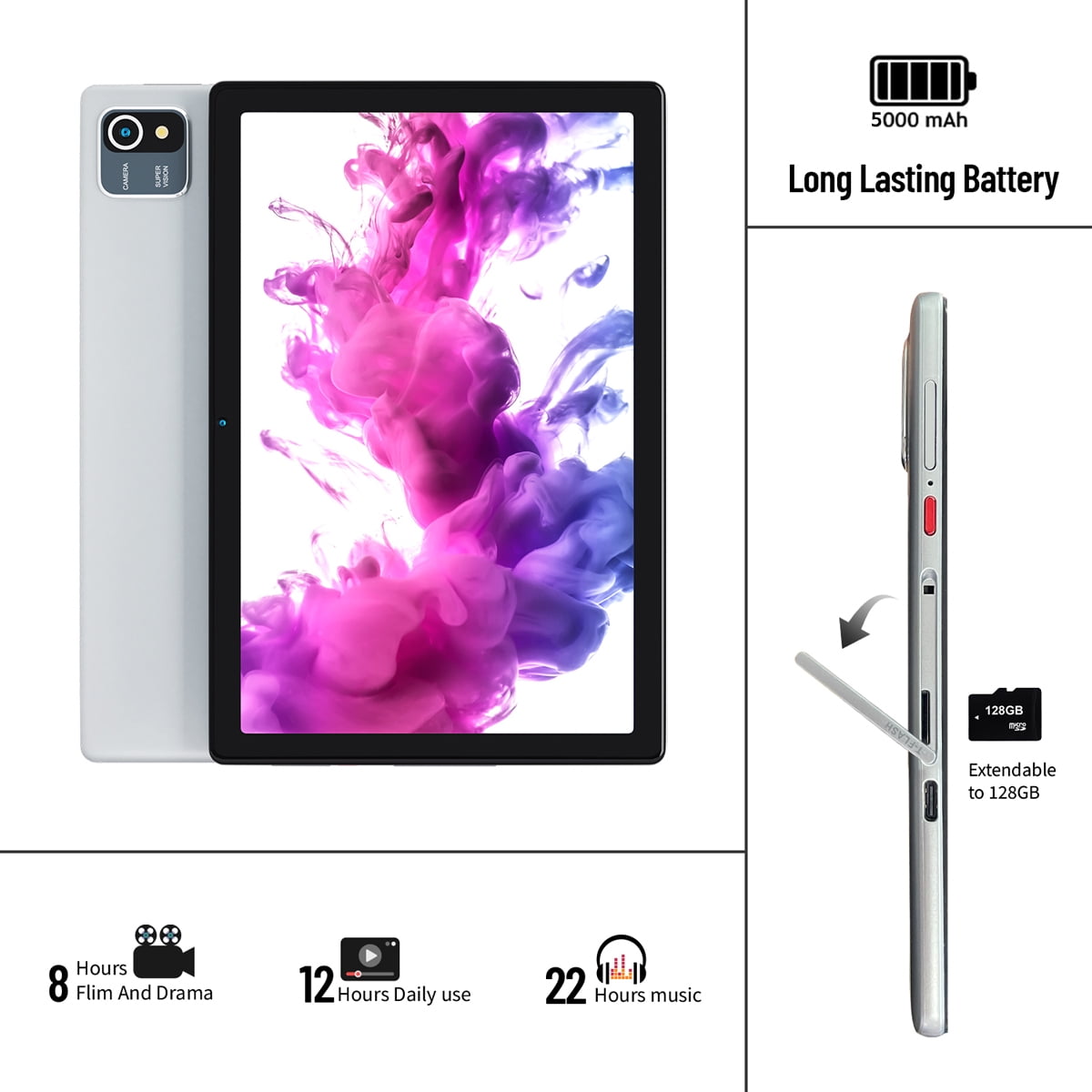 Android 13 タブレット 6GB RAM 128GB Amazon.com : Latest Android 13 Tablet with Case, 2025