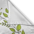 thumbnail image 3 of Ambesonne Queen Kitchen Curtains, Green Wreath Words Crown, 55"x45", Grey Apple Green, 3 of 3