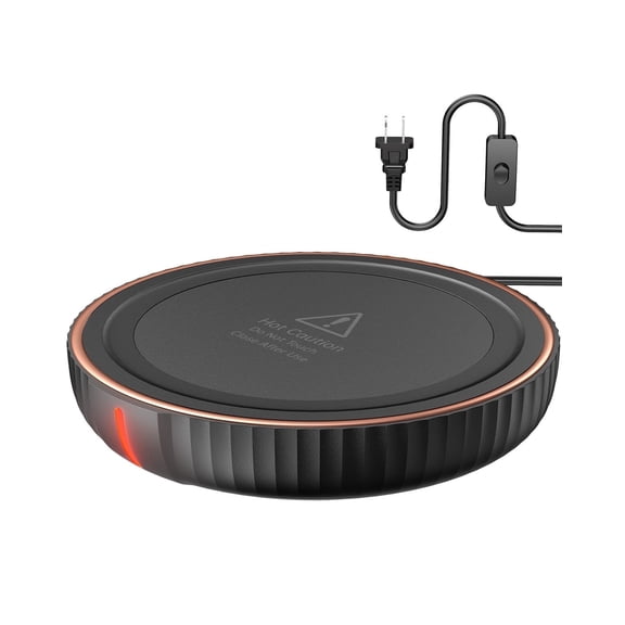 SWEETFULL Large Candle Warmer Plate, Coffee Cup Mug Warmer for Desk, Electric Mug Heater and Cup Warmer for Beverages, Milk, Tea & Coffee, Candle Melter, Ideal Coffee Accessories Gifts