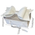 thumbnail image 5 of Caja de regalo con flores y pasteles para San Valentín, romántica caja con tapa transparente Blanco, 5 of 5