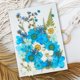 thumbnail image 2 of Artesanía de flores secas naturales Ramos en relieve Flores prensadas Decoraciones florales Decorativos para el hogar para tarjetas de boda Vela de resina azul floral B Speravity HA010758-01, 2 of 7