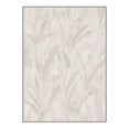 thumbnail image 3 of KUETH 5x7 Machine Washable Minimalist Rug for Living Room, Soft Low Pile Non Slip Backing Area Rug, OCHRE LEAF Rug for Bedroom Dining Room, 3 of 5