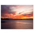 thumbnail image 2 of Yellow Sky Over Calm Sydney Coast - Large Seashore Canvas Print, 2 of 3