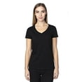 thumbnail image 1 of Ladies' Ultimate Short-Sleeve V-Neck T-Shirt - BLACK - S, 1 of 3