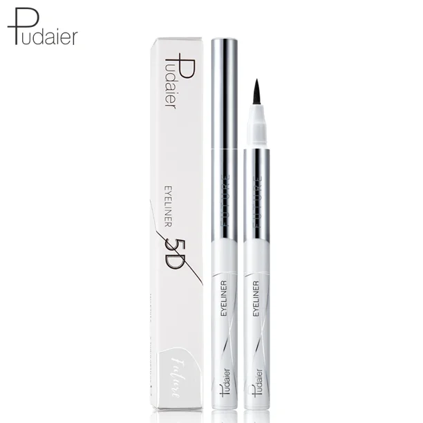 Pudaier-Lápiz Delineador de ojos líquido negro, resistente al agua, de larga duración, de secado rápido, Natural (Pudaier-E3014