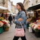 thumbnail image 1 of Bolso tote grande para mujer con detalle de lazo | Bolso de hombro elegante para ir al trabajo y para uso diario., 1 of 6
