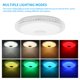 thumbnail image 5 of Crystal Edge Starry Lampshade Lámpara De Techo Música Redonda Luz De Techo Wifi + Altavoz Bluetooth Compatibilidad Con Control De Aplicaciones / Control Remoto Con Color De Luz Rgb Blanco Frío Cálido Sweethay HA024979-01, 5 of 6