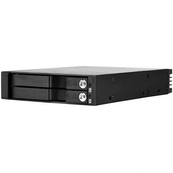 Silver Stone Technologies FS202B 1 x 3.5 in. Device Bay to 2 x 2.5 in. SAS & SATA 6.0 Gbits Trayless Hot Swap Cage