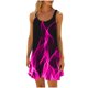 thumbnail image 3 of Vestido de Verano para las Mujeres Impreso sin Mangas Cuello Redondo, Suelto de Rodilla de Longitud Vestido Casual para la Primavera, 3 of 6