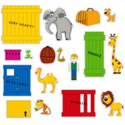 HOOJOJO Dear Zoo Felt Story Set, 17PCS Animal & Crate Felt with Hook-and-Loop Dots, Interactive Classroom Storytelling Prop for Ages 3+, Preschool Teaching Aid