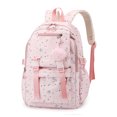 thumbnail image 7 of Aesthetic Backpack with Pendant, Star Print Laptop Backpack, Multi-layer Bookbag for Shopping Work (Pink), 7 of 7