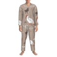 thumbnail image 3 of Balery Chicken Pijama para Hombre de Dos Piezas con Manga Larga, Conjunto de Dormir y Descanso Suave con Bolsillos-X-Large, 3 of 7