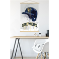 thumbnail image 5 of MLB Milwaukee Brewers - Drip Helmet 22 Wall Poster with Magnetic Frame, 22.375" x 34", 5 of 5
