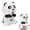 Black, variant on 1Pcs Mini Fans That Blow Cold Air Cup Holder Fan, Clip-On Mini Fan For Cup & Bowl,Cute Animal Monkey Shaped Air-Blowing Cooling Attachment For Hot Drinks, Rechargeable Personal Fan Food Fan For Desk
