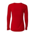 thumbnail image 2 of A4 NW3396 Womens SureColor Long Sleeve Cationic Tee - Scarlet - M, 2 of 2
