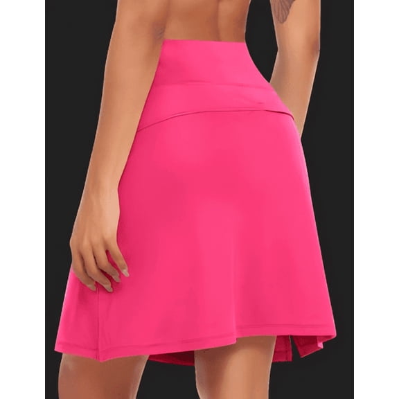 JoyGirl Knee Length Skorts Skirts for Women with Shorts High Waist Golf Skirt 20" Tennis Skirt Athletic Skort with Pockets