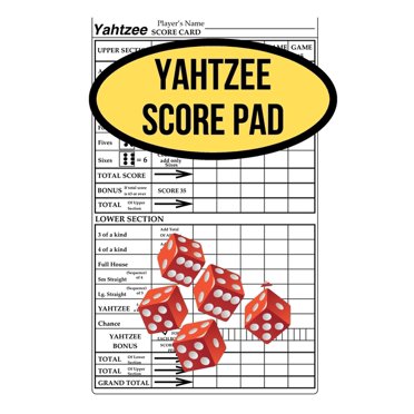 yahtzee score sheets 200 large score pads for scorekeeping 8 5 x 11 yahtzee score cards paperback walmart com