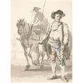 thumbnail image 3 of Paul Sandby 11x14 Black Modern Framed Museum Art Print Titled - London Cries; a Tinker and His Wife (ca. 1759), 3 of 5
