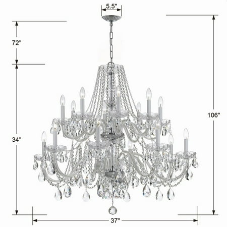 

Crystorama Lighting - 16 Light Chandelier - Chandelier - Crystal - Eight Light
