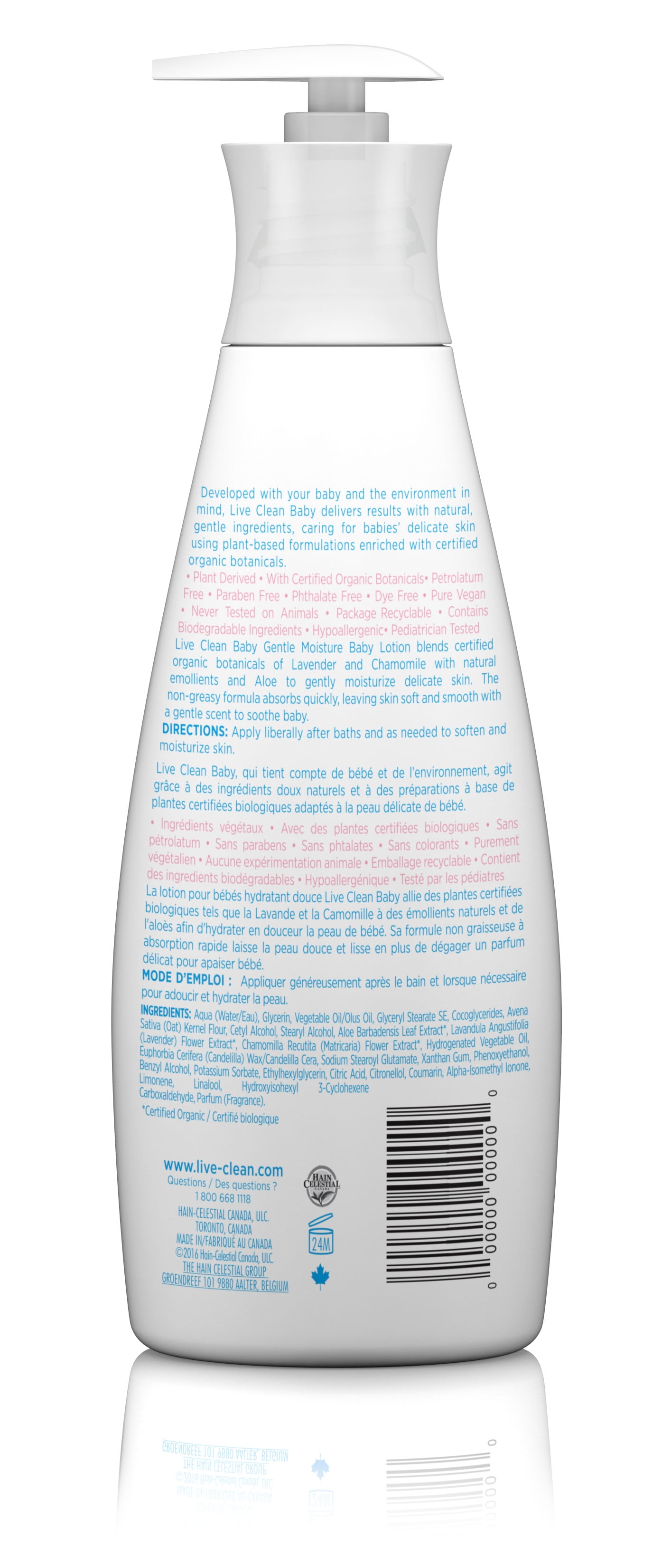 Live Clean Baby Gentle Moisture Lotion 7 7 Fl Oz Walmart Com