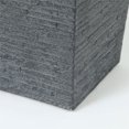 thumbnail image 3 of LuxenHome Gray MgO Textured Tall Angled Square Planter, 3 of 9