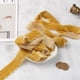 thumbnail image 5 of Cinta DINDOSAL, terciopelo dorado, 3 m x 3,8 cm, seda deshilachada, color caqui, 5 of 8