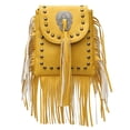 thumbnail image 2 of gcong Studded Fringe Crossbody Messenger Bag Soft Boho Casual Purse For Phone And, 2 of 4