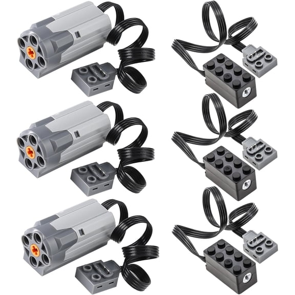 Power-Function Kits Set 6Pcs Small-Motor M-Motor-Set Compatible with Major Brand Technical-Parts Building Block Toy Cars
