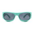 thumbnail image 2 of 90s Styling Sport Wrap Runway Trend Plastic Sunglasses Mint - Black, 2 of 4
