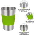 thumbnail image 3 of 16 oz Children Kids Stainless Steel Cups with Lids, Straws, Sleeves and Brush, 6 Pack, 3 of 7