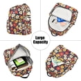 thumbnail image 5 of FORMRS Mini Backpack Purse for Women Travel Daypack Casual Shoulder Bag, Red Floral, 5 of 7