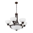 thumbnail image 3 of Yosemite Home Decor Sequoia 9 Lights Chandelier in Dark Brown, 3 of 18