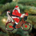 thumbnail image 4 of Creative Santa Cycling Shape Hanging Decor Christmas Style Handmade Acrylic Hanging Widget for Home, 4 of 8