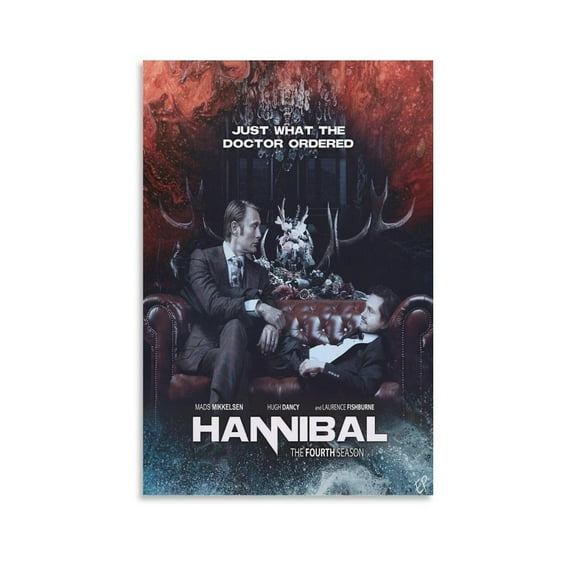 Hannibal Series TV Drama Canvas Poster Home Decor Poster Wall Art Hanging Picture Print Bedroom Decorative Painting Posters Room Aesthetic