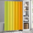 thumbnail image 5 of Colorful Gradient Shower Curtain, Green Yellow Orange Ombre Striped Modern Waterproof Shower Curtain Set with 12 Hooks Lightweight Bath Curtains Fabric Bathroom Decor 48x72 Inches, 5 of 9