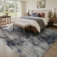 thumbnail image 3 of VUNATE 9'x12' Area Rugs for Living Room Washable Rugs Modern Abstract Distressed Indoor Rug Carpet Soft Fluffy Large Area Rugs for Bedroom Dining Room Office Foldable Nonslip Rug Blue, 3 of 7