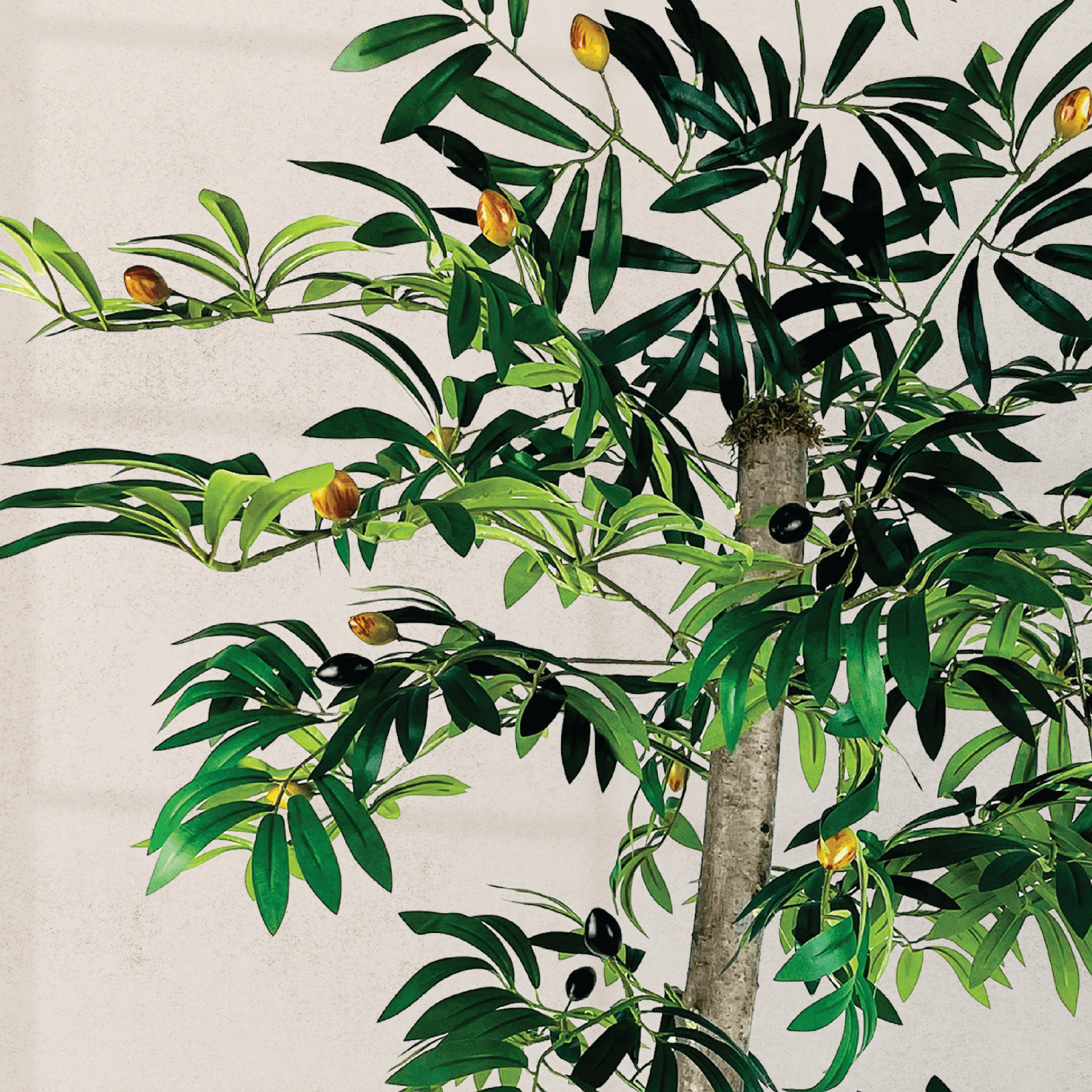 Artificial Tree, LCG Florals 4ft Olive Tree in Deco Basket, Fake Indoor Faux Tree for Living Room, Office, and Home Decor