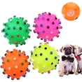 thumbnail image 1 of Pelota de juguete interactiva para entrenamiento de perros con sonido chirriante y redonda XM Culture, 1 of 8