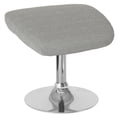 thumbnail image 1 of Egg Series Light Gray Fabric Ottoman, 1 of 4