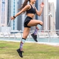 thumbnail image 6 of Lsque Heart Sky Bird Couple Pattern Sport Compression Socks for Men & Women 15-20 mmHg Knee High Nurse Pregnant Running Medical and Travel Athletic, 6 of 6